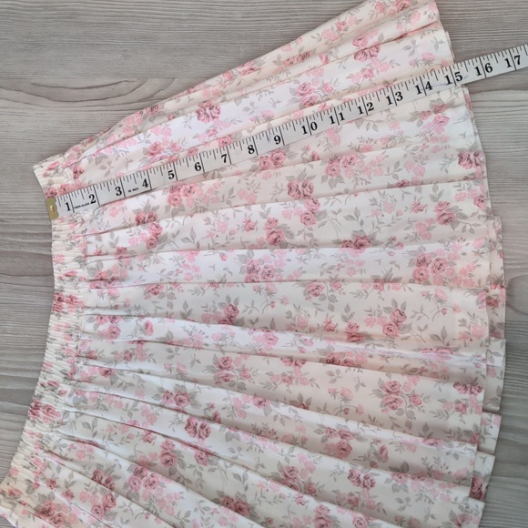 Floral Liz Sport tennis pleated skirt pink and white - Picture 6 of 8